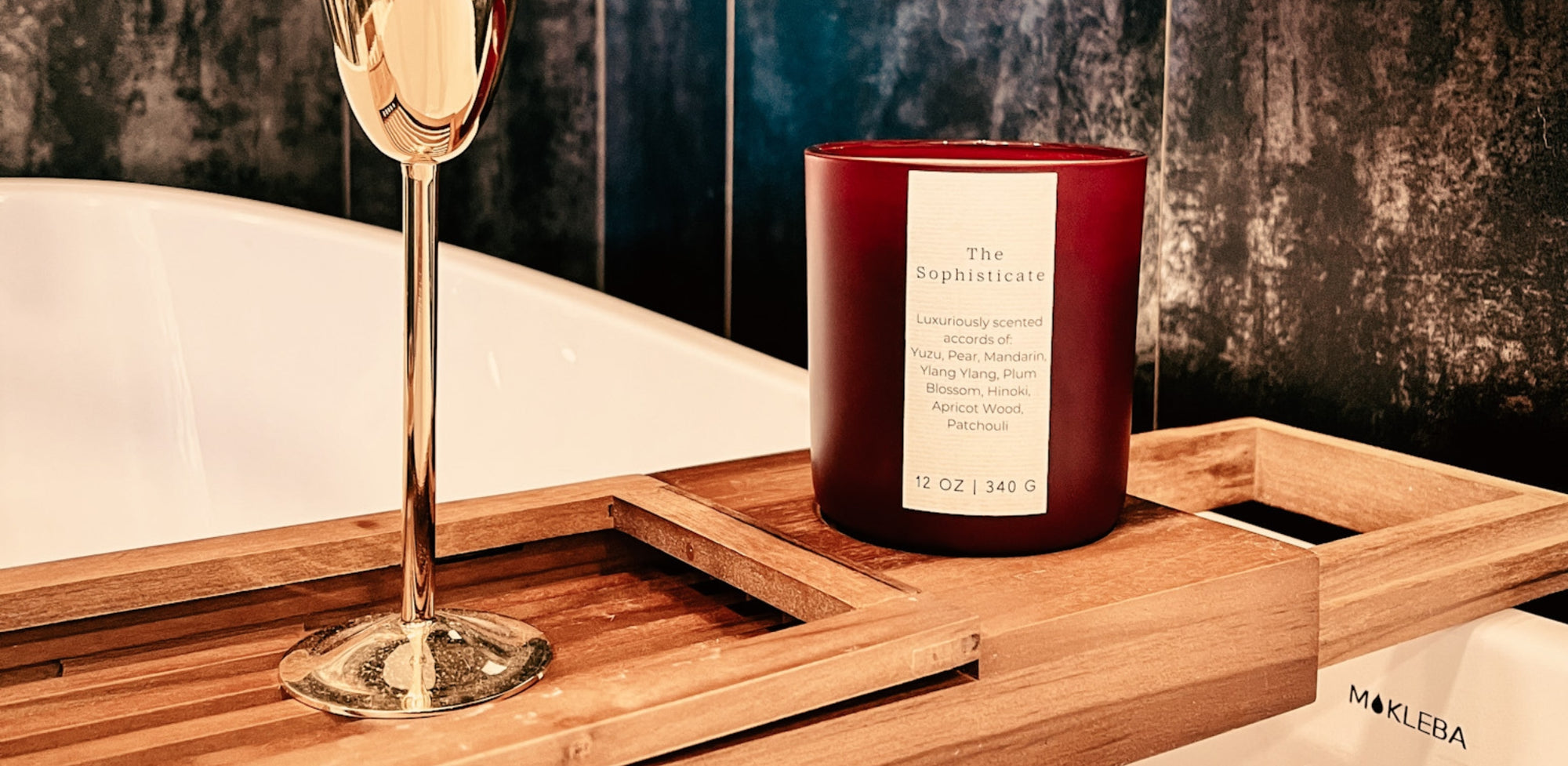 The Sophisticate Wooden Wick Candle