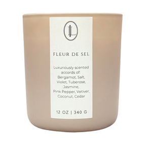 Fleur De Sel 12 oz Wood Wick Candle | Beachy & Salty Type