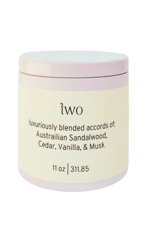 Two - A Clean & Sophisticated Scented Candle | 11 oz